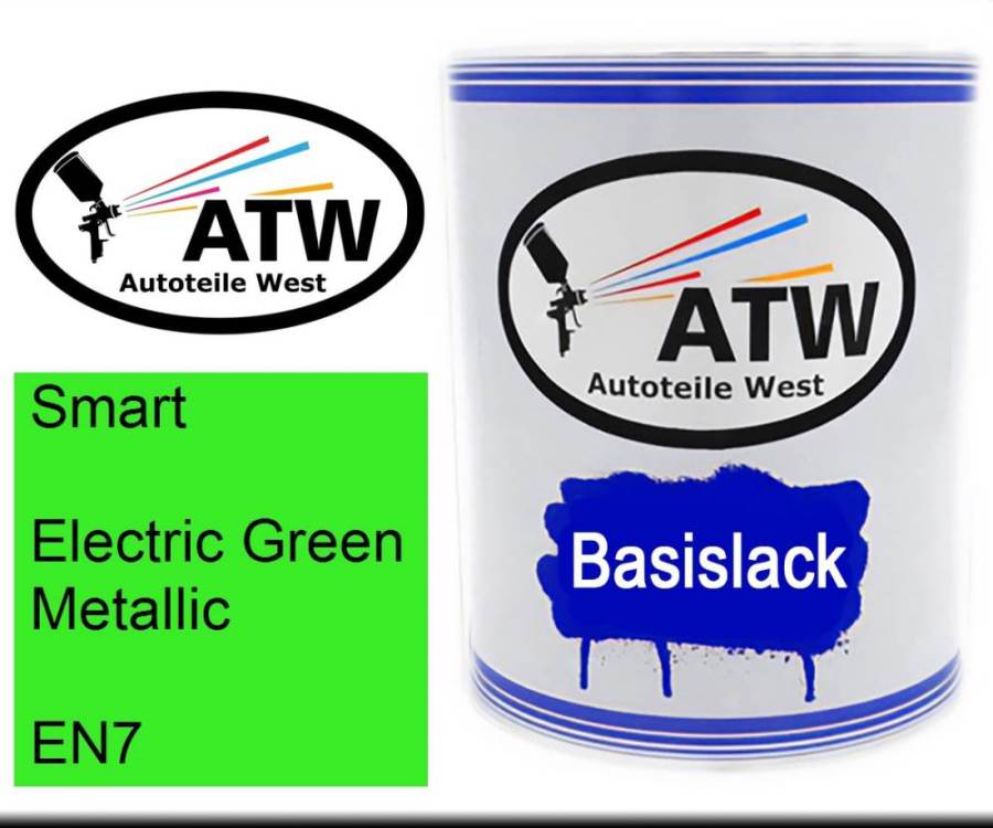 Smart, Electric Green Metallic, EN7: 1L Lackdose, von ATW Autoteile West.